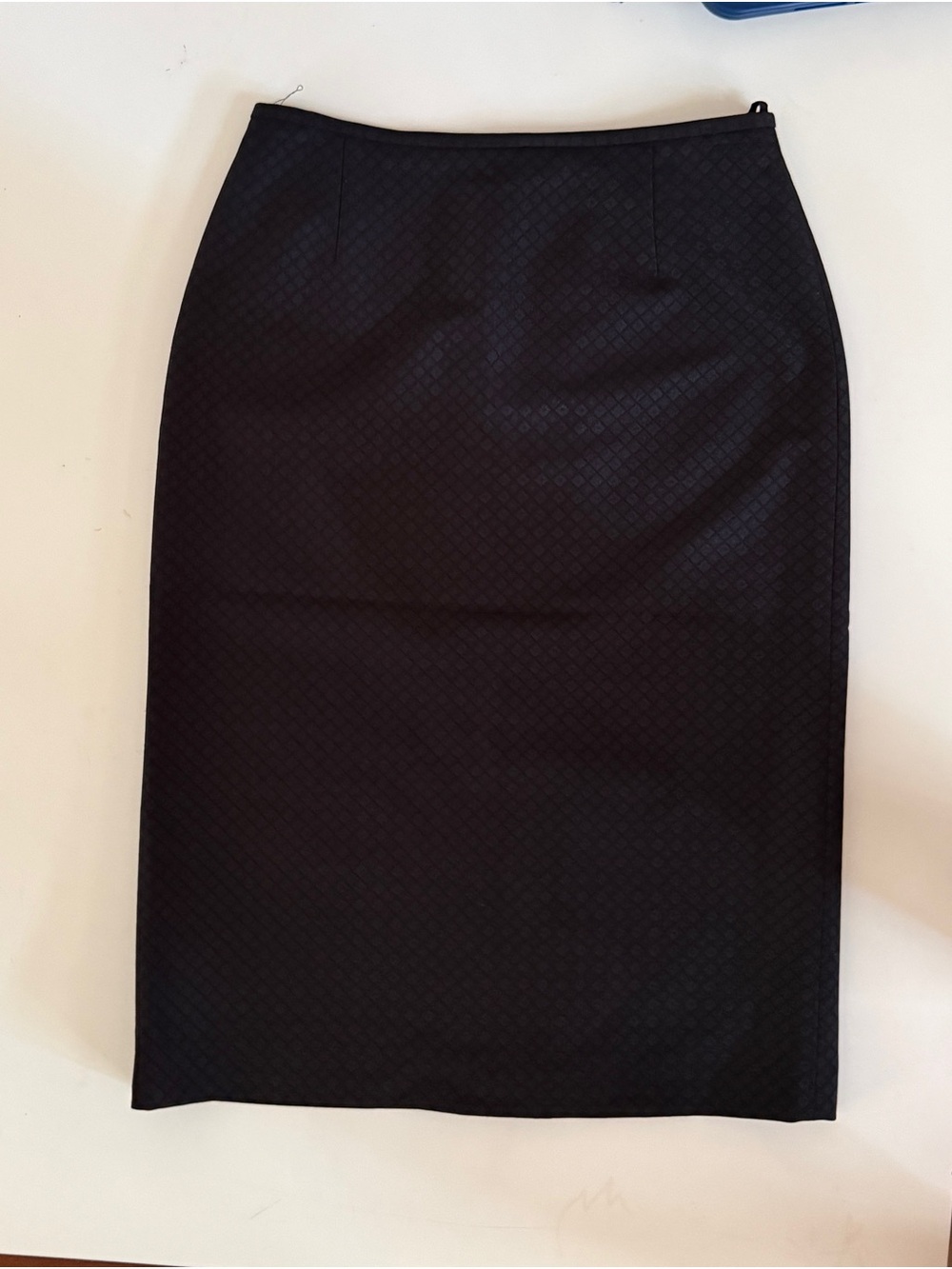ANTONIO MELANI Black Textured Pencil Skirt